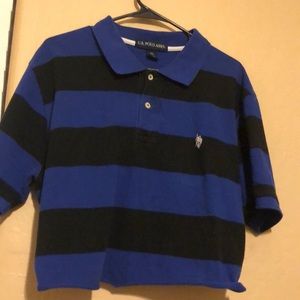 Black and blue striped U.S Polo Assn.
